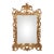 Large Mid-Century Italian Rococo Style Hand-Carved Giltwood (Gold) Mirror For Sale