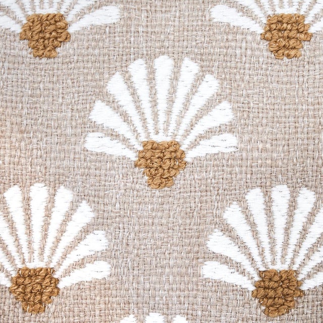 Contemporary Sample - Schumacher Bellini Indoor/Outdoor Fabric in Sand For Sale - Image 3 of 6