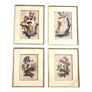 Early Engravings Dated 1759 - Set of 4
