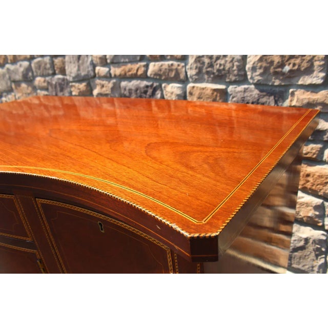 Wood Kittinger Mahogany Brandy Board Server With Bellflower Inlay For Sale - Image 7 of 15