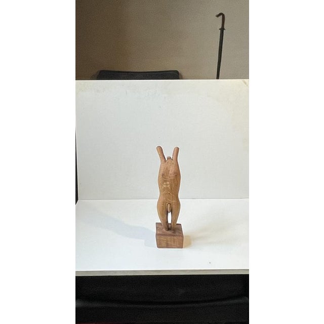1970s Folk Art Phallus Male Torso Sculpture in Carved Wood, 1970s For Sale - Image 5 of 11