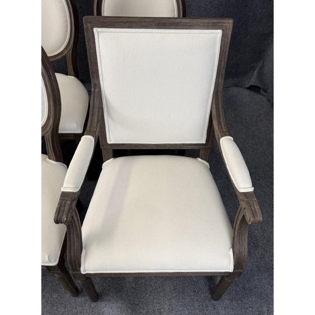 11 Piece Restoration Hardware Dining Set With 9-12ft Table and French Chairs For Sale - Image 12 of 18