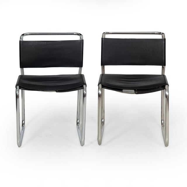 Pair of Mid Century Modern “Ch66" Dining Chairs by Nicos Zographos For Sale - Image 6 of 18