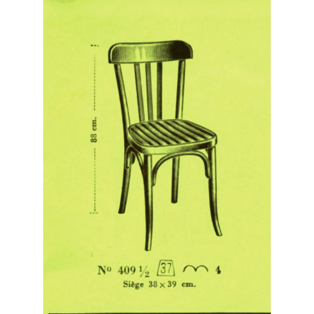 Bistro Bentwood Chairs by Fischel France, 1935, Set of 6, in Flawless conditions. Designed 1920 to 1949 This piece has an...