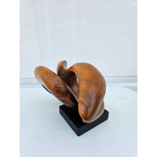 Brown John Spielman Contemporary Wooden Sculpture For Sale - Image 8 of 16