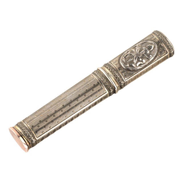 Louis XVI Style Silver Pencil Case For Sale
