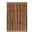Rug & Kilim's Moroccan-Inspired Rug With Brown, White and Red Geometric Stripes For Sale