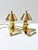 A stylish pair of vintage brass clip lamps by P.A.T. Products of Roseland, New Jersey. Designed to clip onto shelves,...