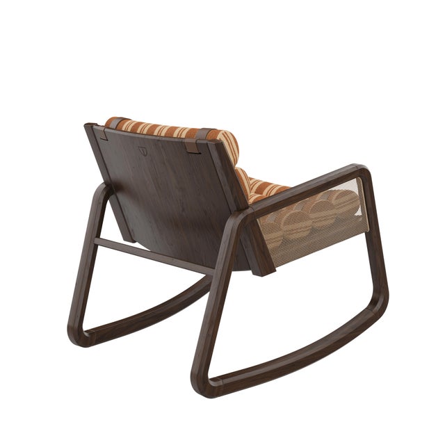 Brown William Rocking Armchair by Wood Tailors Club For Sale - Image 8 of 18