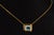 Gia Certified Natural 1.76Cts Emerald Diamond 18k Solid Gold Necklace For Sale - Image 10 of 17