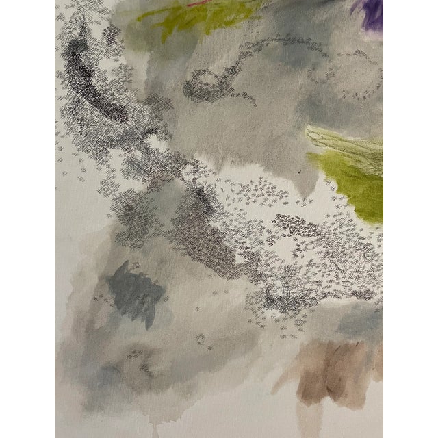 Large Modern Abstract Painting Titled "Murmuration" Large Nature Abstract by Michele Zuzalek For Sale - Image 11 of 12