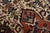 Heriz Rug 9′ X 10’5” Red Wool Vintage Tribal Hand-Knotted Oriental Carpet For Sale - Image 4 of 15