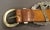 Mid-20th Century Navajo Sterling Silver, Turquoise, and Leather Concho Belt For Sale - Image 4 of 5