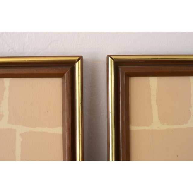 Vintage Japanese Botanical & Birds Triptych Paintings For Sale - Image 14 of 16