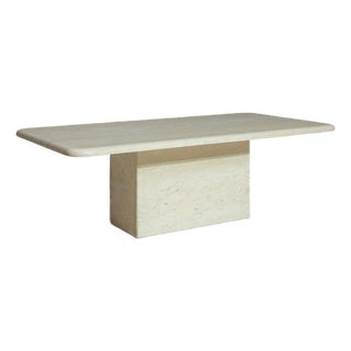 19th Century France Cream Marble Coffee Table For Sale
