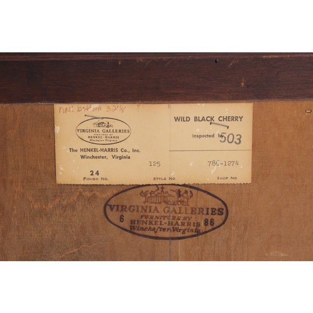 Henkel Harris Cherry Dresser W. Mirror For Sale - Image 18 of 18