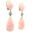 A glamorous pair of vintage drop earrings dating to circa 1980, crafted in richly polished 18K yellow gold and set with...