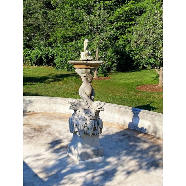 Antique Italian Carrara Marble Fountain For Sale In New York - Image 6 of 7