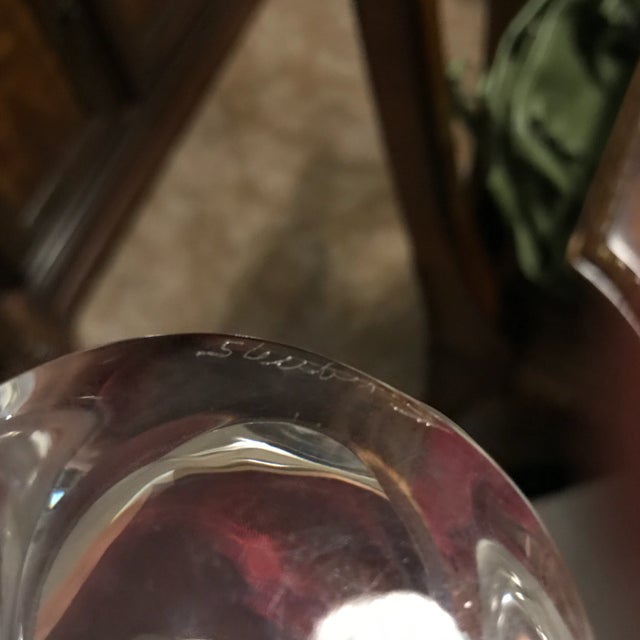 Mid 20th Century Steuben Glass Owl Figurine For Sale - Image 5 of 6