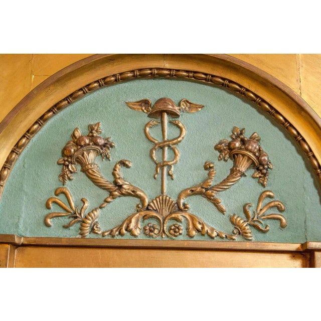 Neoclassical Italian Neoclassical Paint Decorated Mirror For Sale - Image 3 of 7