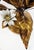 1960s Mid-Century Italian Hollywood Regency Gilt Iron Daisy & Tulip Tole Lamp For Sale - Image 5 of 16