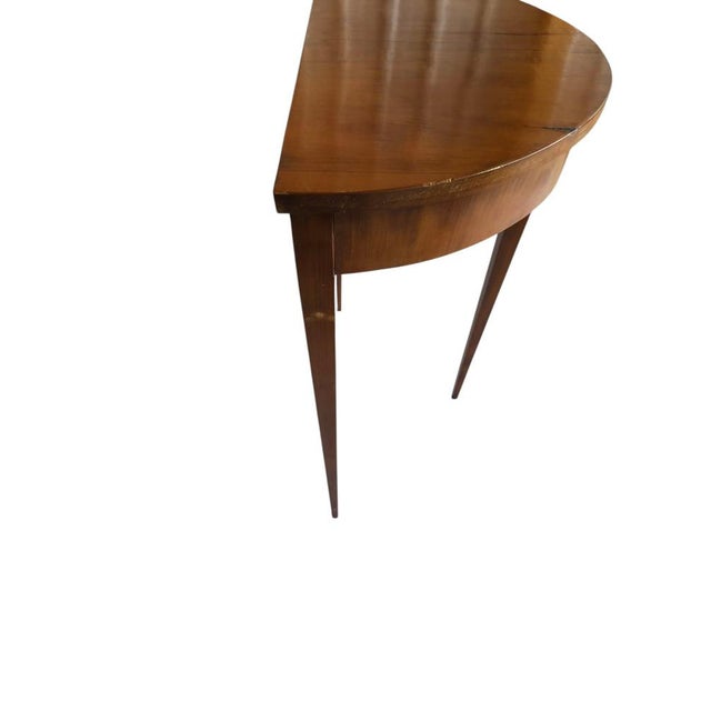 Biedermeier Demi-Lune Console Table, Southern Germany, 1815-1825 For Sale - Image 13 of 18