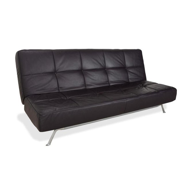 Modern Smala 3-Seater Sofa in Brown Leather from Ligne Roset For Sale - Image 3 of 18