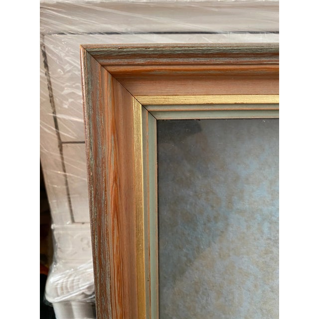 Wood Mid Century Original Girl Shadow Box Art For Sale - Image 7 of 11