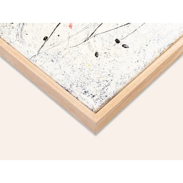 Black Abstract Composition II, Oil & Acrylic on Canvas For Sale - Image 8 of 10