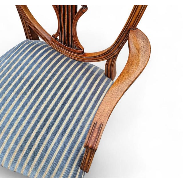 English Mahogany Hepplewhite Chairs, 1920s, Set of 6 For Sale - Image 17 of 18