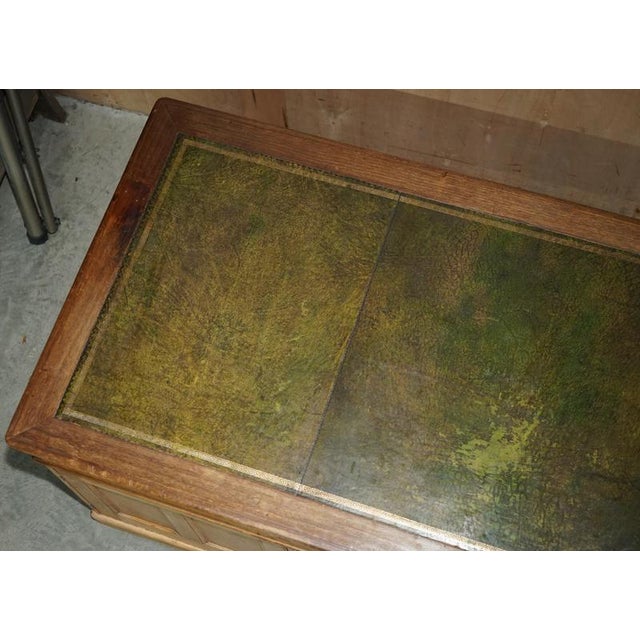 Brown Antique London North Western Railway Station Master's Campaign Desk, 1880s For Sale - Image 8 of 18