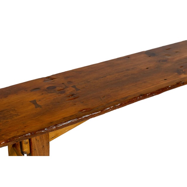 Pennsylvania Heritage Console Table, Hemlock and Wormy Chestnut For Sale - Image 4 of 8
