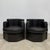 Set of Octagonal Club Chairs in Brown Leather, 1970s For Sale - Image 12 of 15