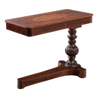 Antique Charles X Maple and Mahogany Nightstand, France, 19th Century For Sale
