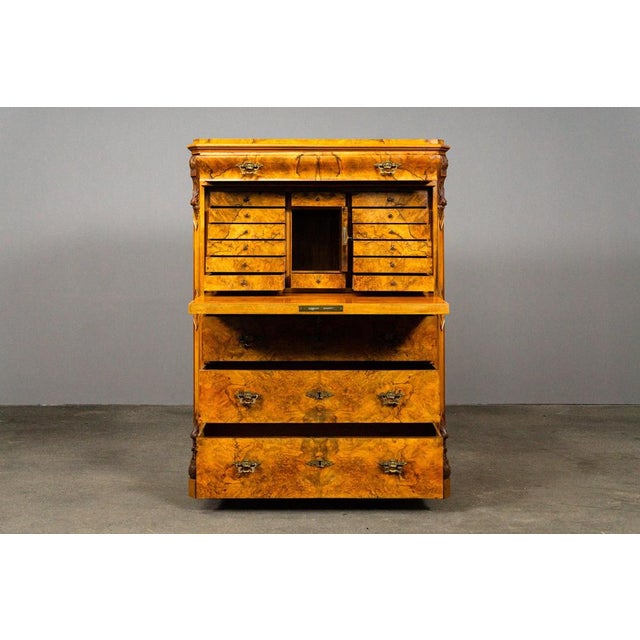 Biedermeier Secretary in Wood For Sale - Image 3 of 18