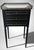 Late 19th Century Napoleon III Style French Night Stand in Black Lacquered Wood and Carrara Marble For Sale - Image 4 of 18