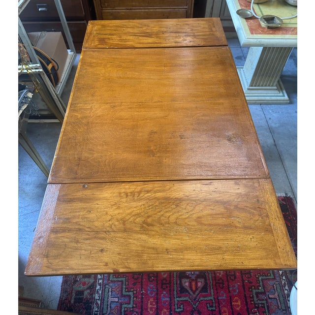 Extendable Square Table in Beech Wood, 1900s For Sale - Image 17 of 18
