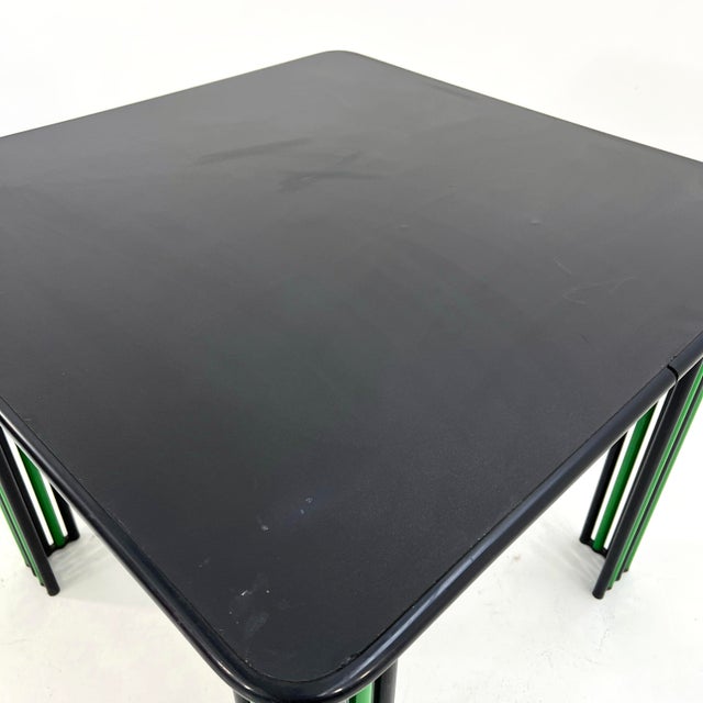 Black Briscola Table by Giorgio Manzali for Bonaldo, Italy, 1980s For Sale - Image 8 of 10