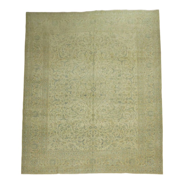 Vintage Kashan Rug, 9'11'' X 13'1'' For Sale