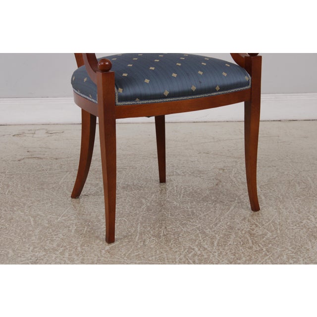 Set of 6 Biedermeier Style Satinwood Dining Chairs For Sale - Image 12 of 16