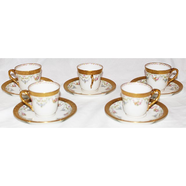 Limoges DemiTasse Tea Espresso Cups, Set of 5 Chairish