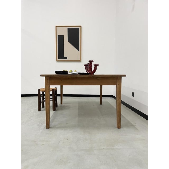 Pine Farm Table, 1950s For Sale - Image 16 of 18