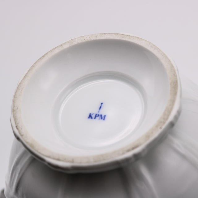 1960s Pair KPM Porcelain Vases "Ribbon" Germany circa 1960 For Sale - Image 5 of 18