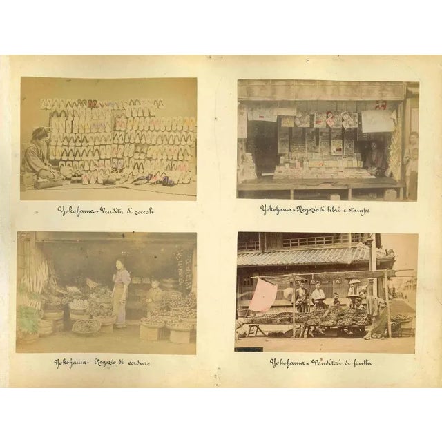 Unknown, Views of Yokohama, Vintage Albumen Print, 1890s For Sale - Image 3 of 3