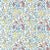 Morris & Co Fruits Fabric in Paradise Blue For Sale