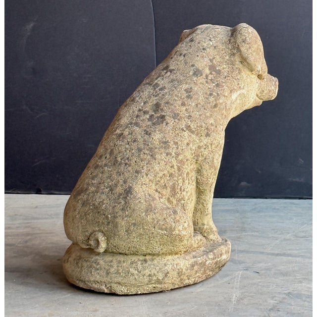 English Garden Stone Statuary Pig For Sale - Image 9 of 12
