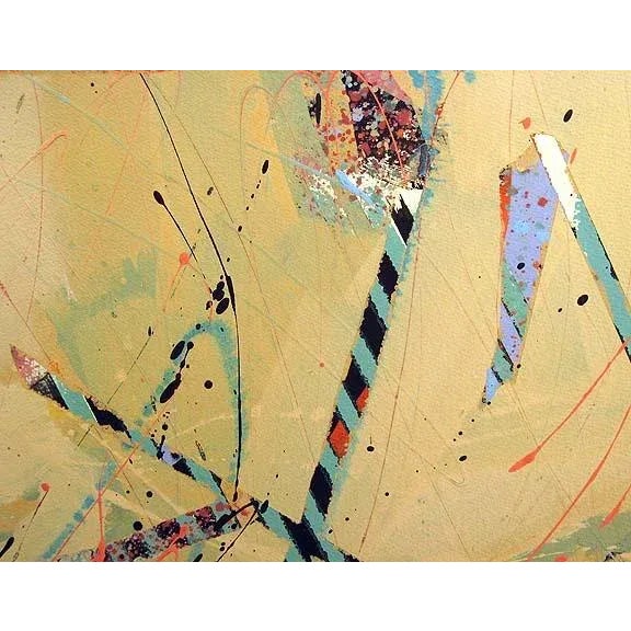 "Symphony Series #15" by Sally Anderson Original Acrylic Painting on Watercolor Paper Hand Signed by the artist Paper...