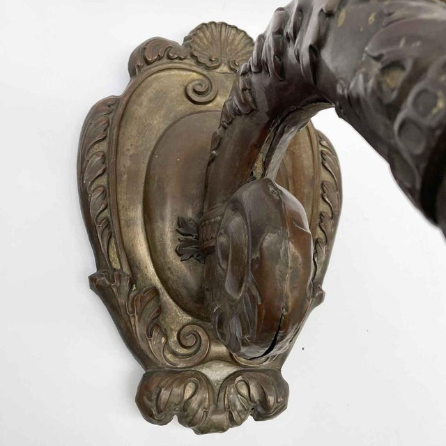 Embossed Copper Arms Sconces, 1700, Set of 2 For Sale - Image 9 of 10