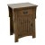 Mission Style Solid Quarter Sawn Oak Keyhole Nightstand For Sale