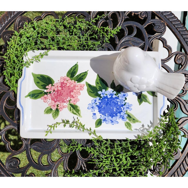 2000s Tiffany & Co. Hydrangea Serving Platter For Sale In Los Angeles - Image 6 of 9